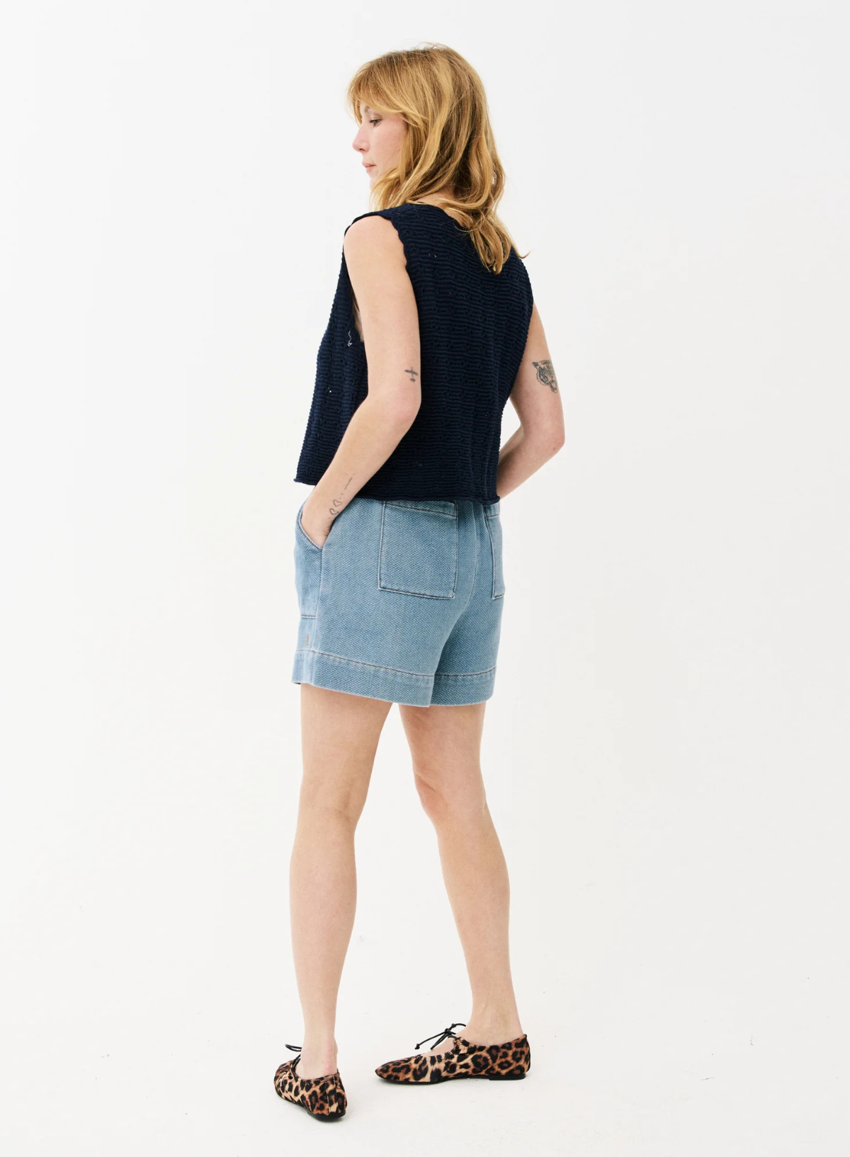Mina Top in Navy Blue from Maison Anana