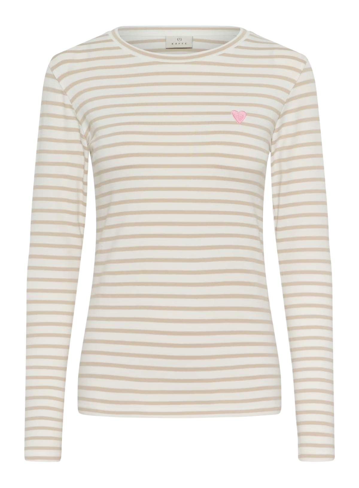 Kaffe Liddy T-Shirt in Chalk/Feather Grey
