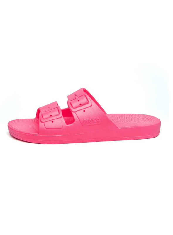 Glow Sliders in Pink Neon from Freedom Moses