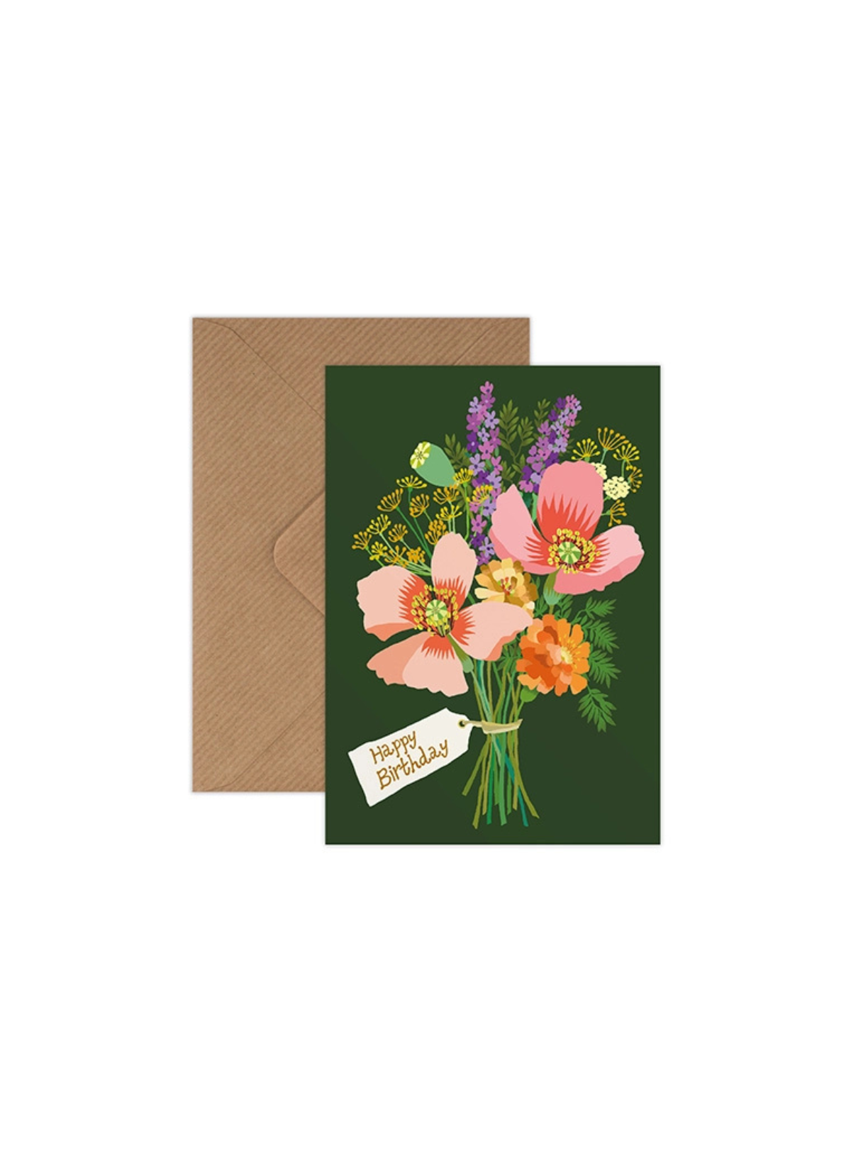 Brie Harrison Birthday Poppies Greetings Card