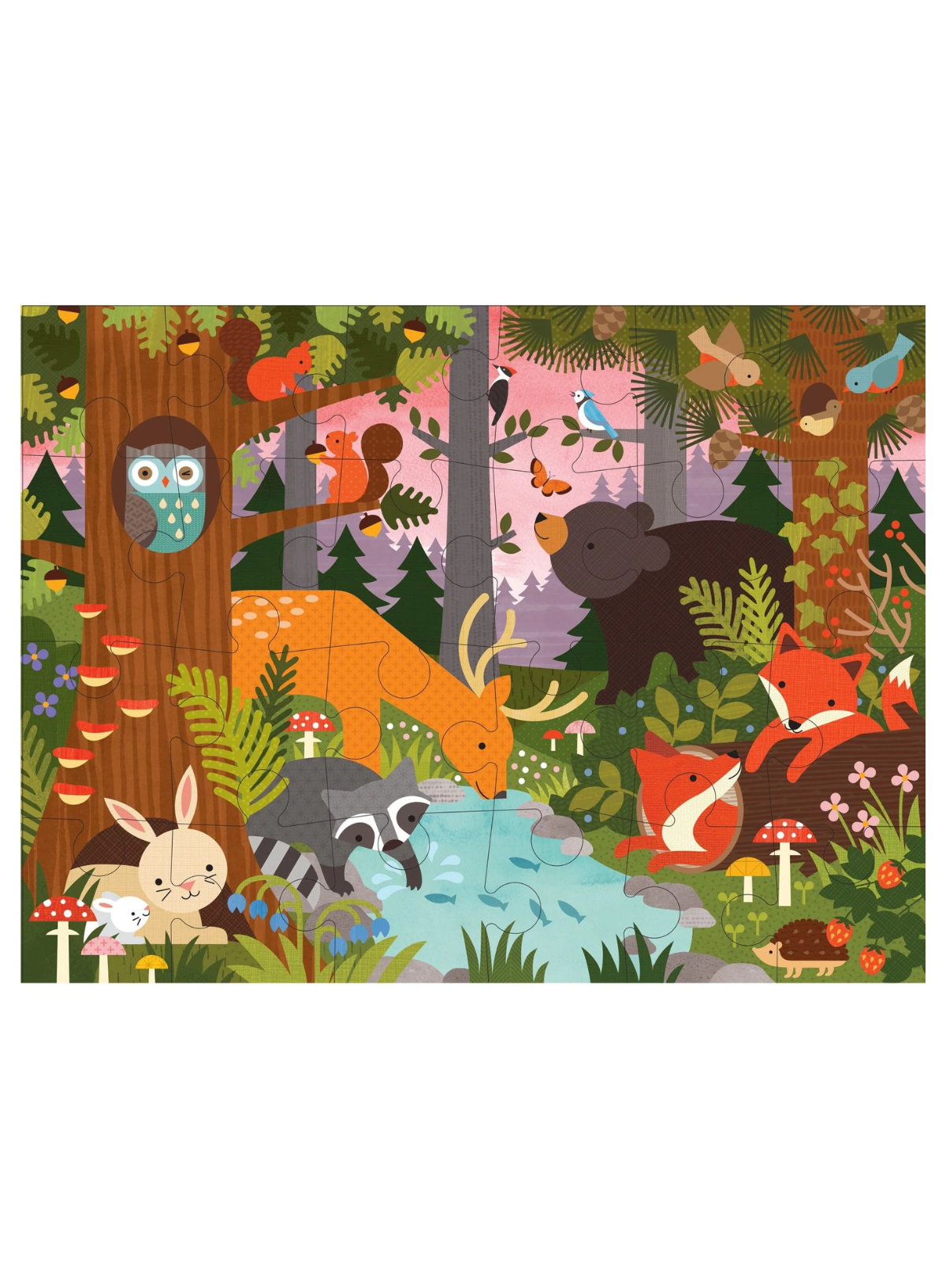 Petit Collage Enchanted Woodland Floor Puzzle