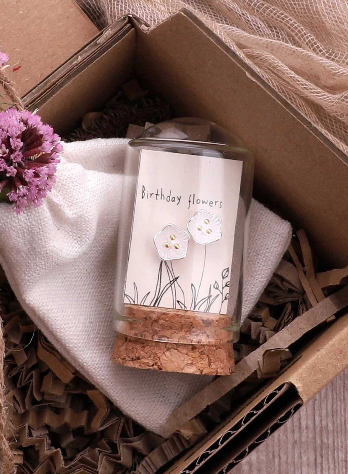 Attic Creations Birthday Flowers in a Bottle