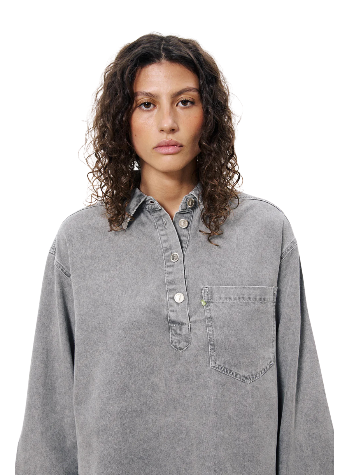 Maila Shirt in Grey from FRNCH