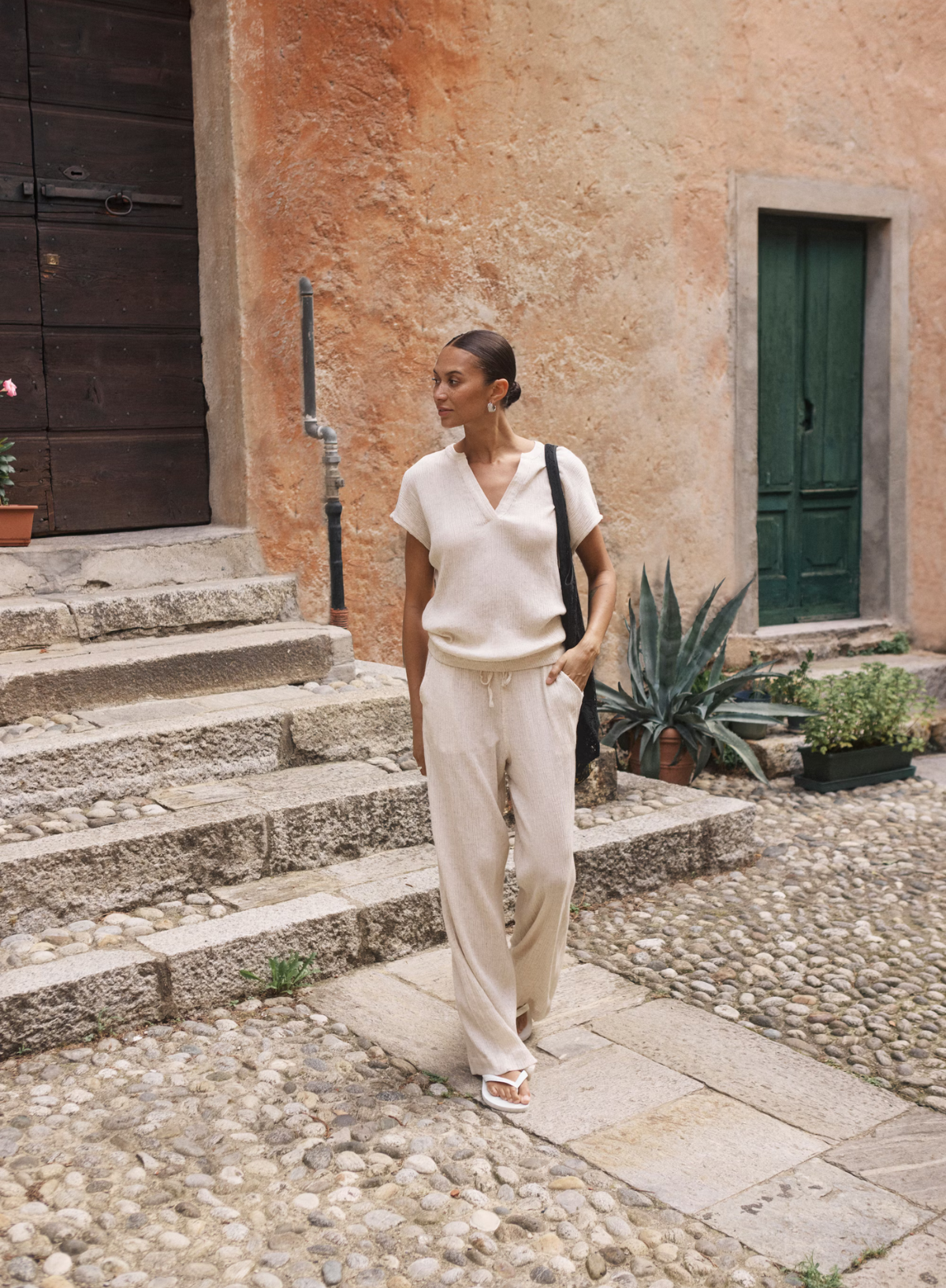 Gitte Blouse in Feather Gray from Kaffe