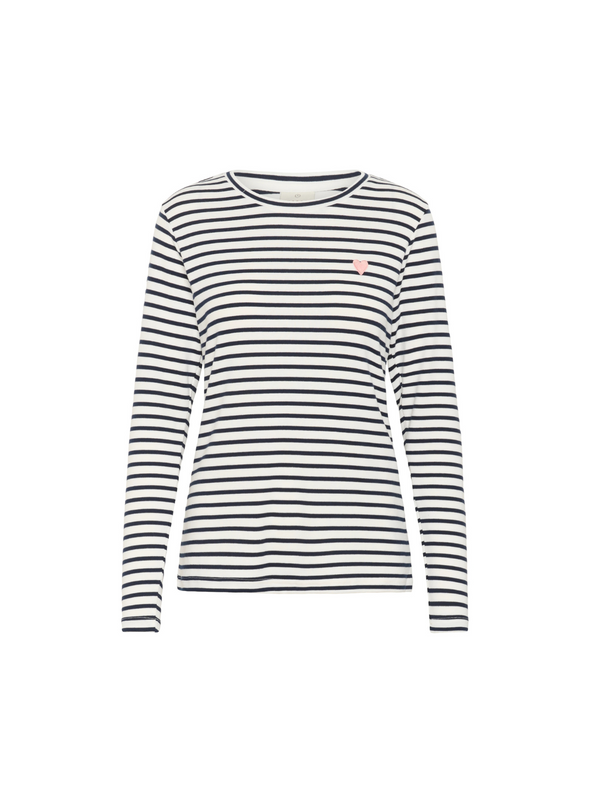 Liddy T-Shirt in Chalk/Midnight from Kaffe