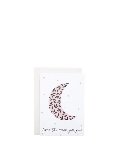Over The Moon Greeting Card from The Hidden Pearl Studio