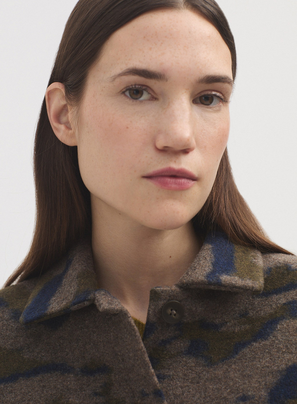 Wool Jacquard Coat from Nice Things