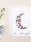 Over The Moon Greeting Card from The Hidden Pearl Studio