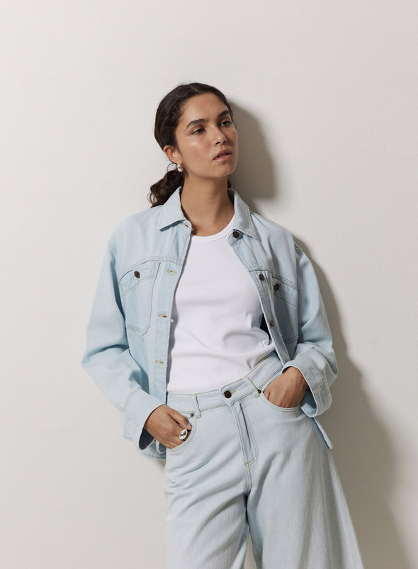 Laguna Denim Jacket in Indigo from Yerse