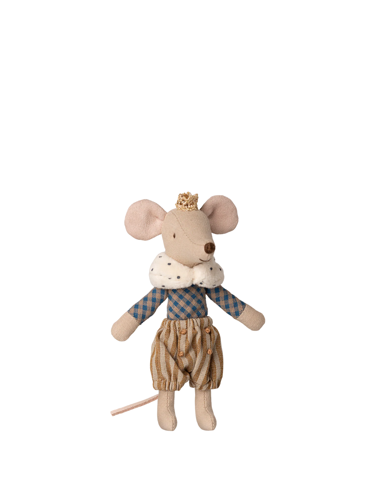 Maileg Prince Mouse Big Brother in Ochre with Carry Castle Box