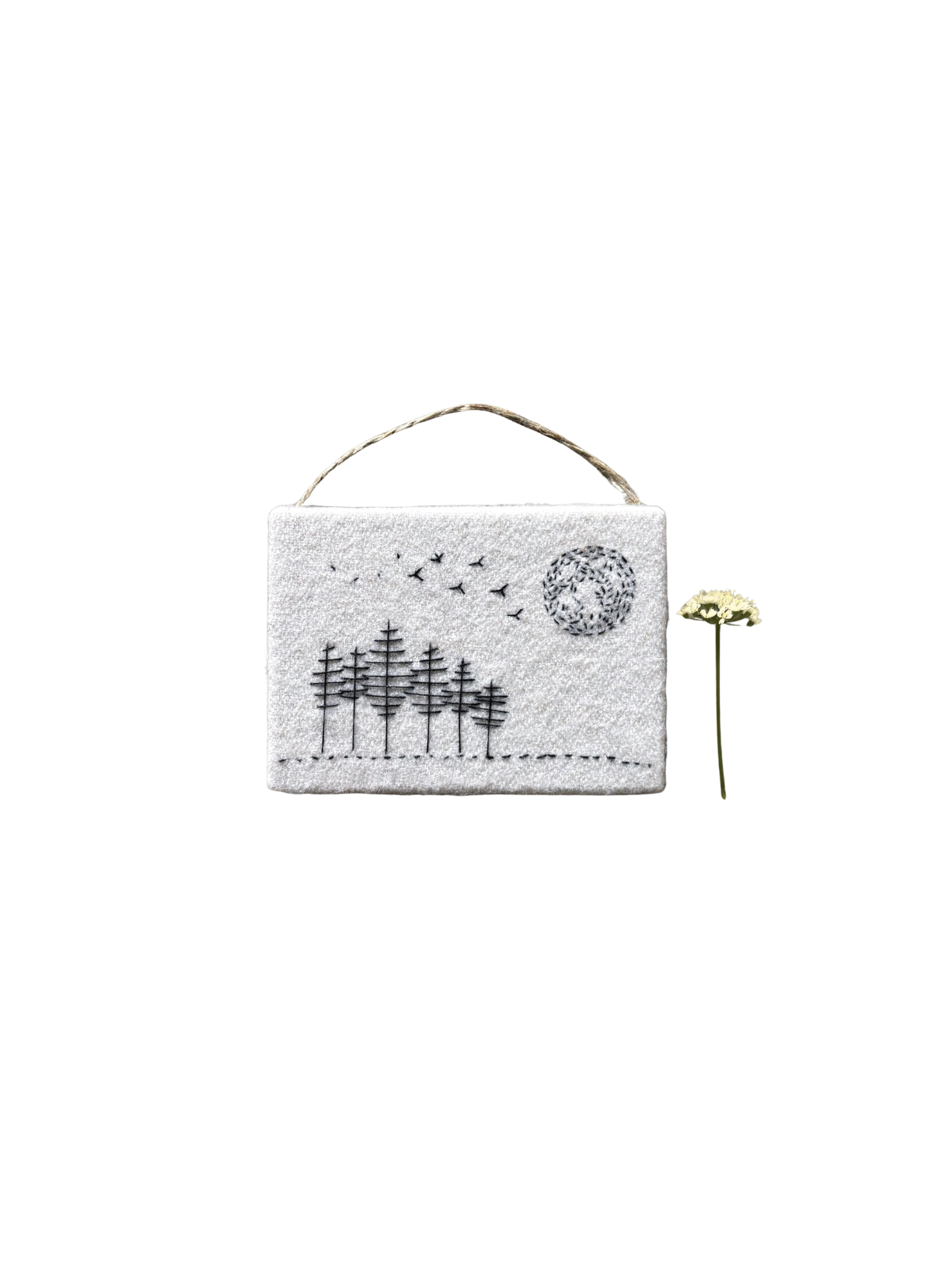 East of India Thread hanger Birds flying above tree