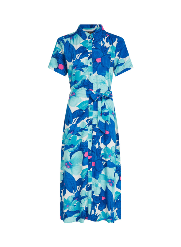 Olive Midi Dress Seychelles in Surf Blue from King Louie