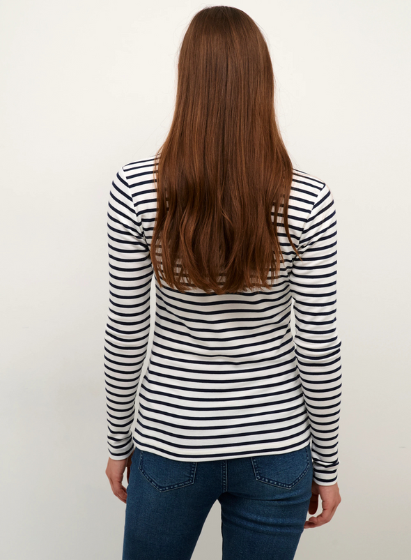 Liddy T-Shirt in Chalk/Midnight from Kaffe
