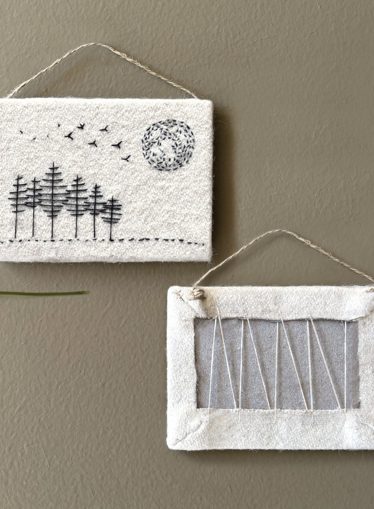 East of India Thread hanger Birds flying above tree