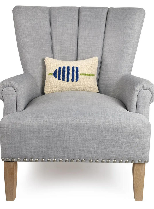 Navy Stripe Buoy Hook Cushion from Peking Handicraft