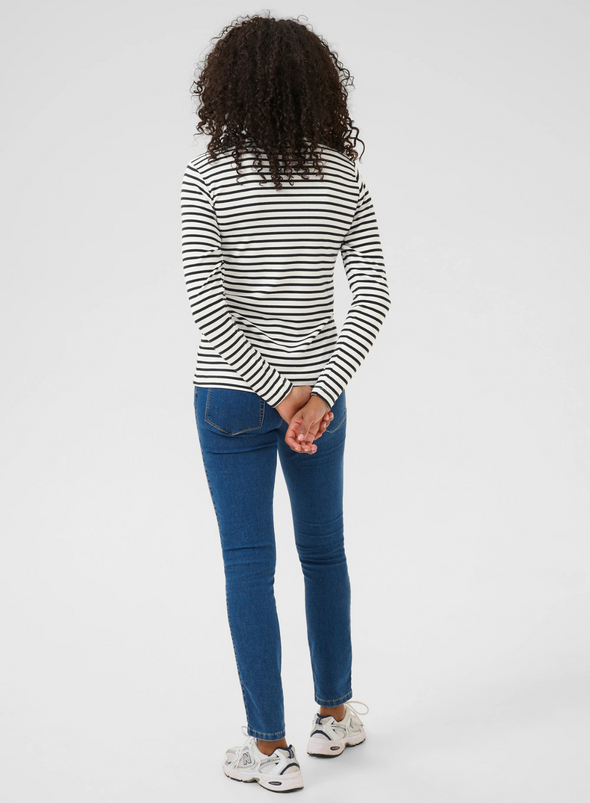 Liddy T-Shirt in Chalk/Midnight from Kaffe