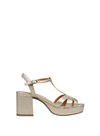 Charlie Heels in Vegan Platinum Embossed from Esska