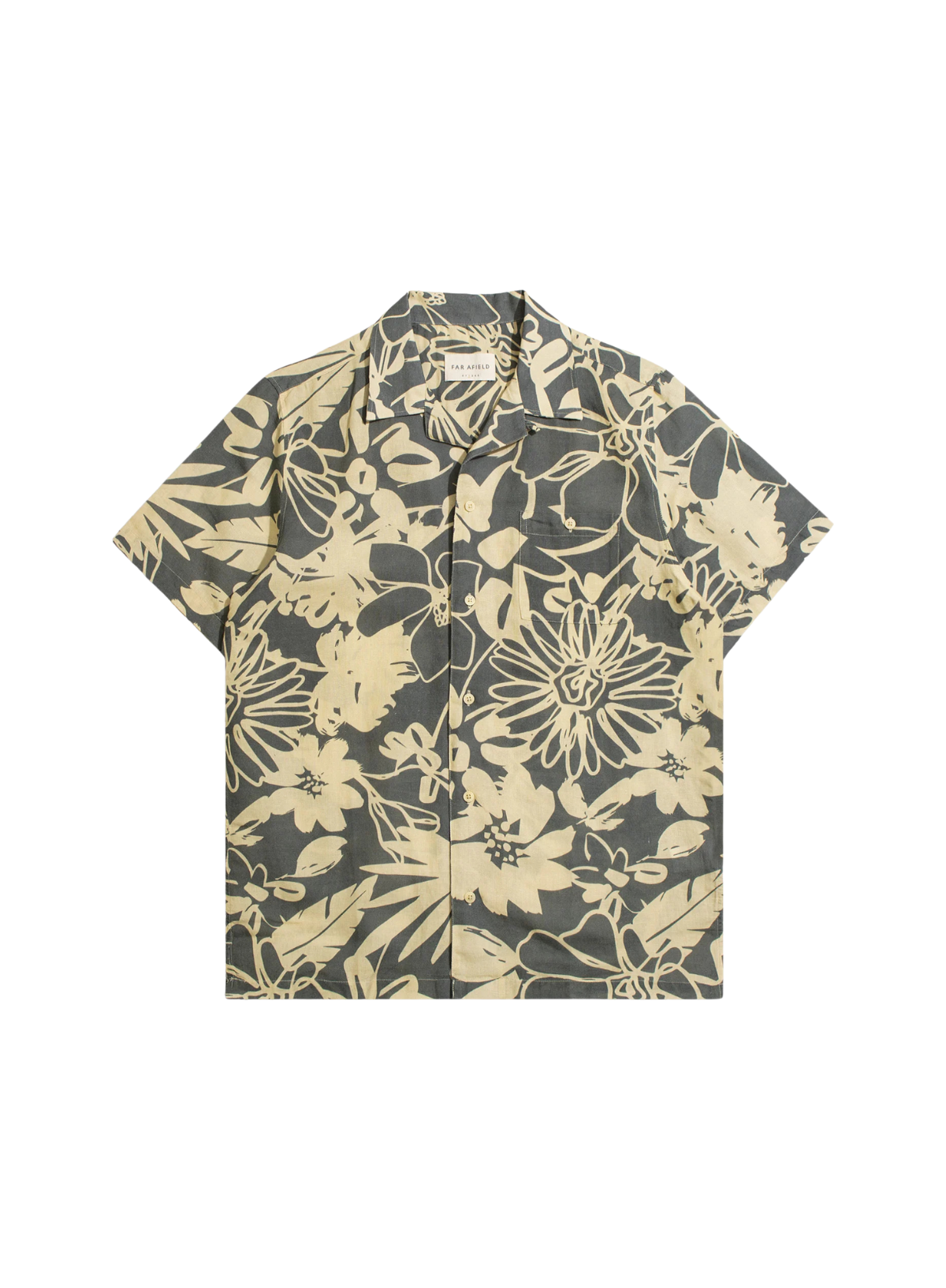Selleck Shirt in Brown Foliage Print from Far Afield