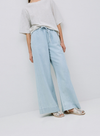 Lago Wide Leg Trousers in Sky Blue from Yerse