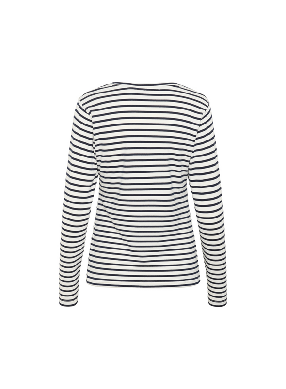 Liddy T-Shirt in Chalk/Midnight from Kaffe