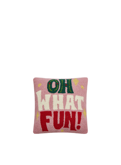 Oh What Fun! Hook Cushion from Peking Handicraft