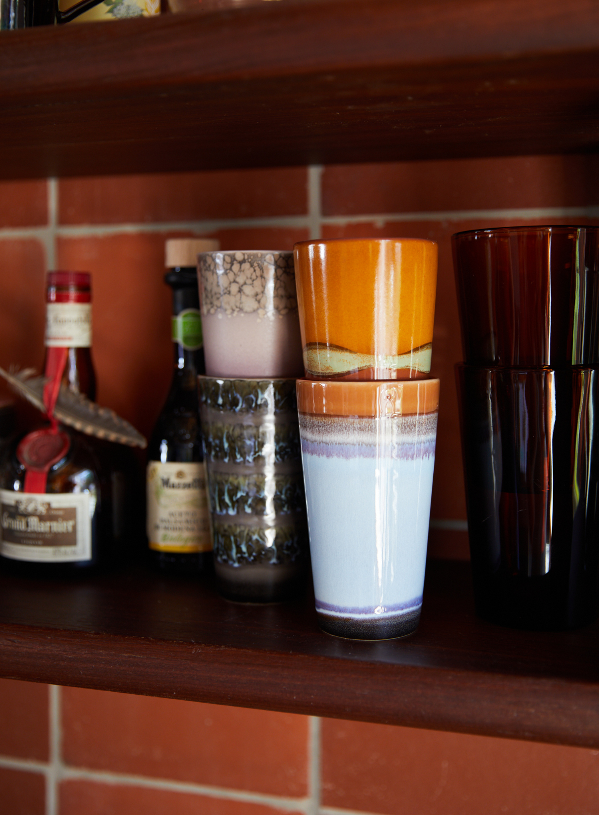 70s Ceramics Latte Mug in Ash from HK Living