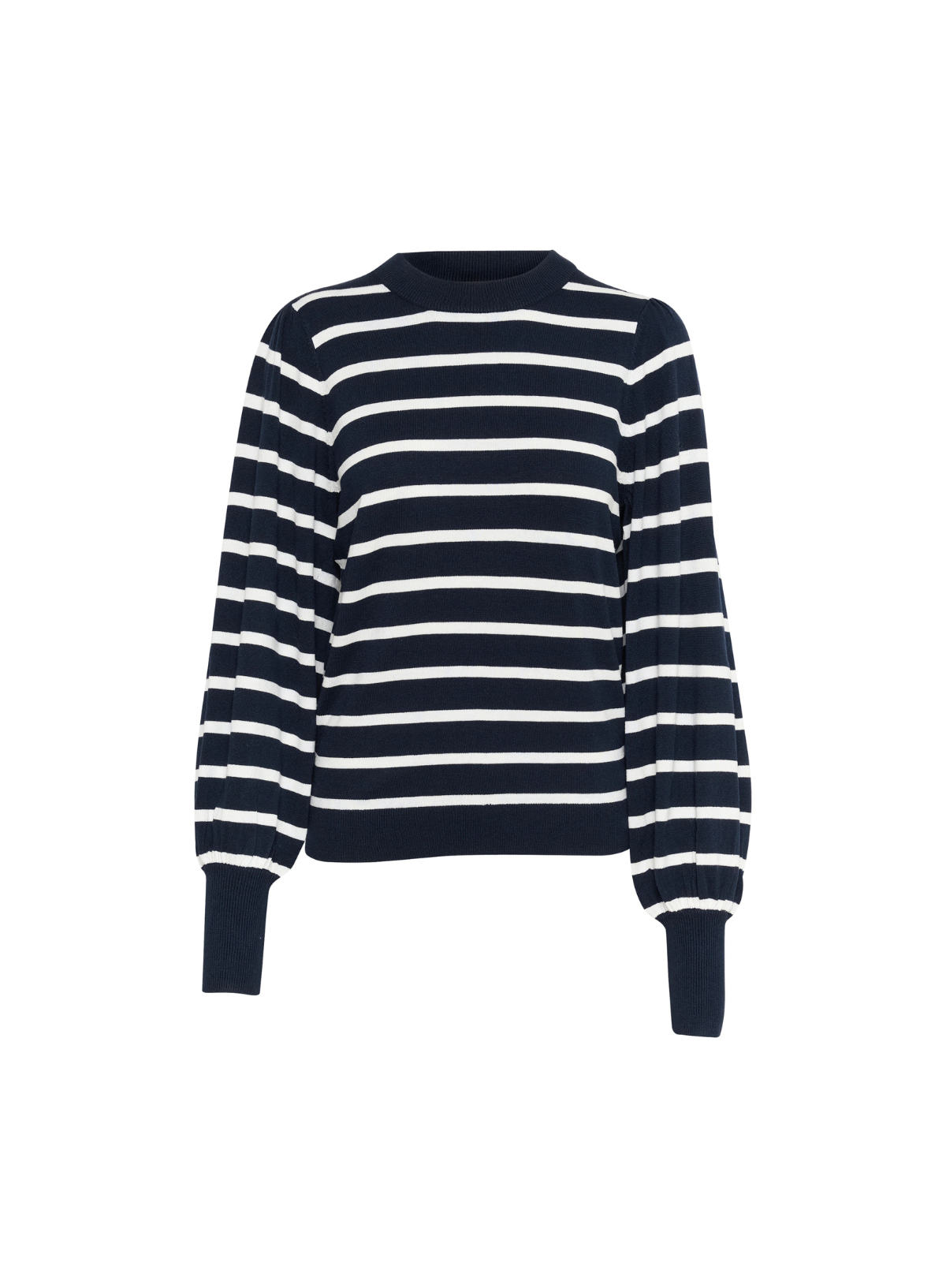 Lizzy Stripe Knit Pullover in Midnight Marine from Kaffe