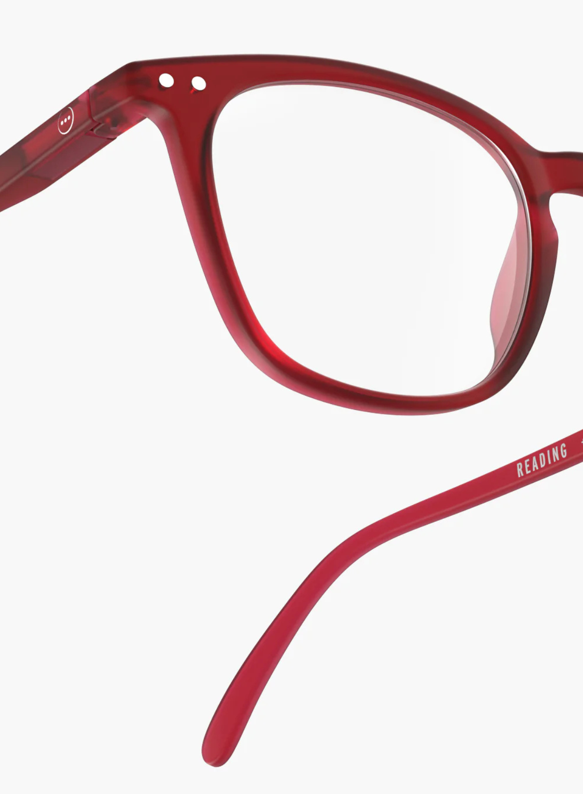 #E Reading Glasses in Cherry Red from Izipizi