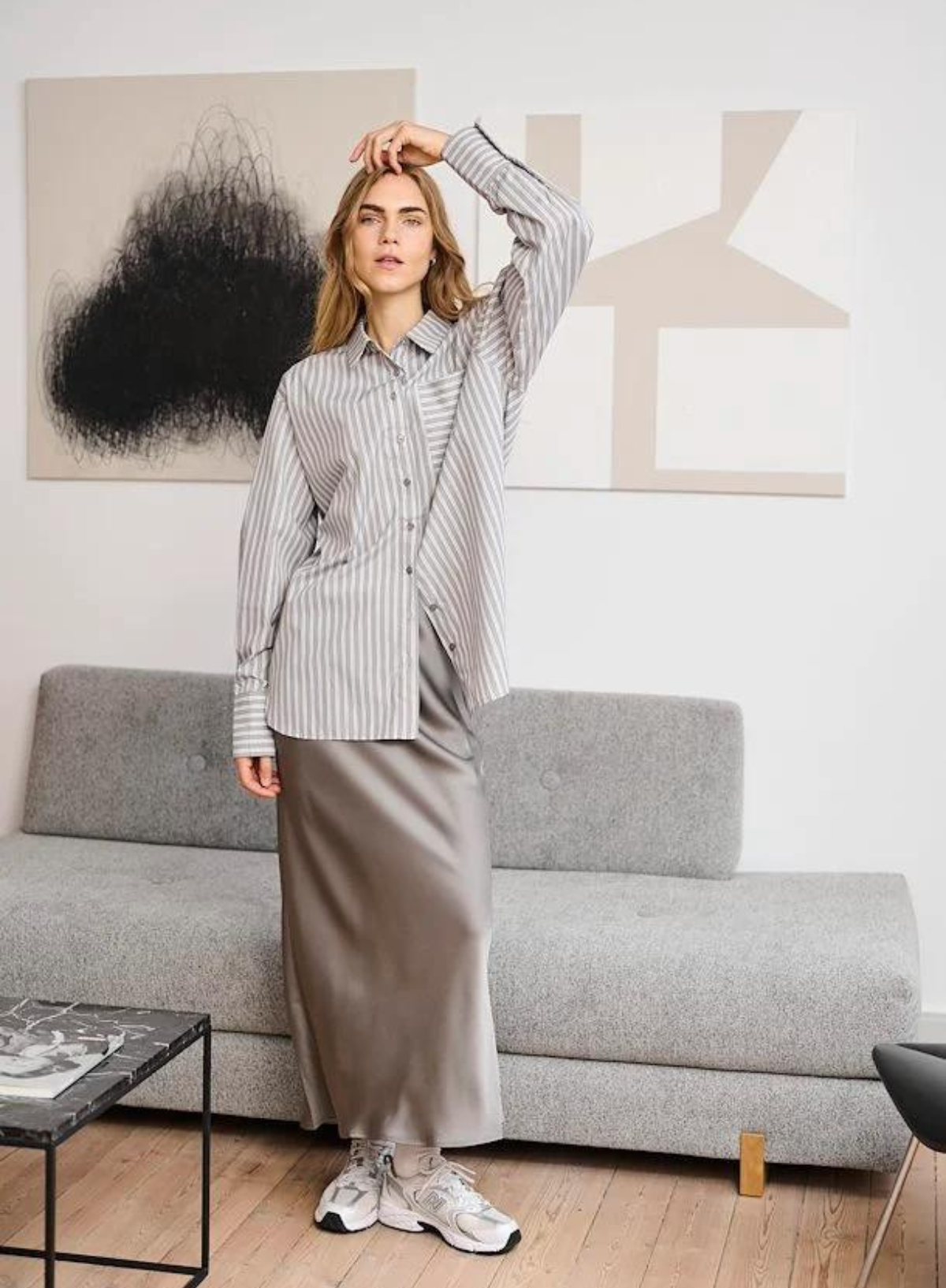 Lotte Skirt in Steeple Grey from Kaffe