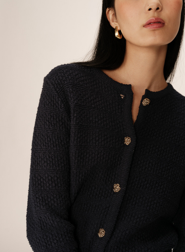 Paca Cardigan in Marine from Grace & Mila