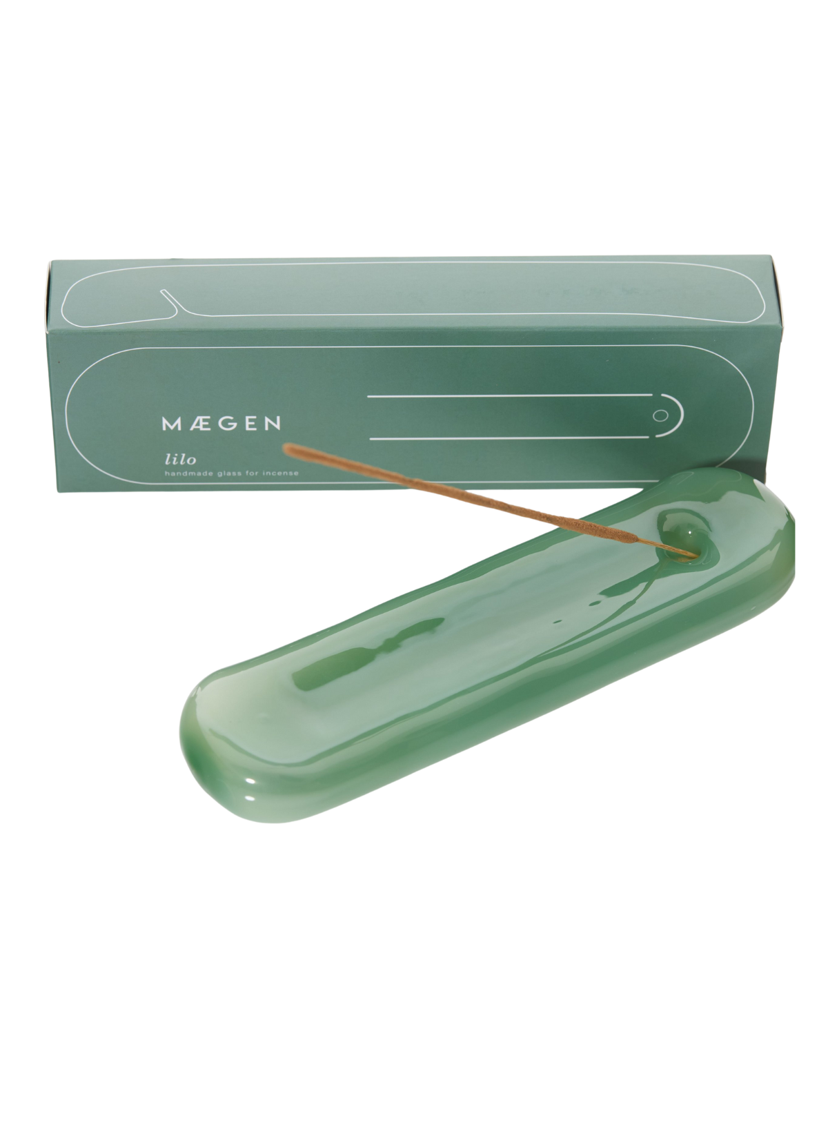 Lilo Incense Holder in Sea Green from MÆGEN