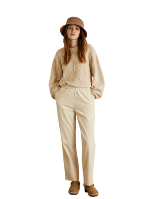 Solange Trousers in Ecru from Yerse