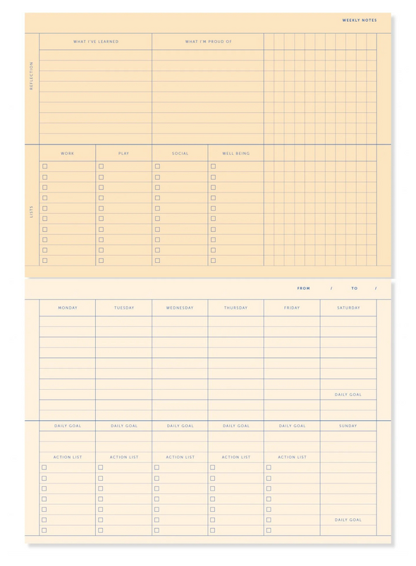 Desk Planner in Lavender Blue from A-Journal