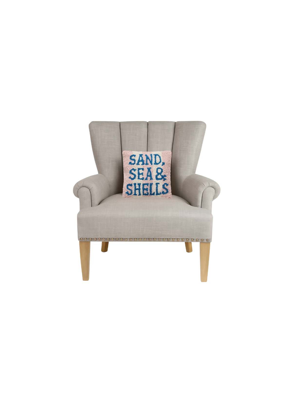Sand, Sea and Shells Hook Pillow from Peking Handicraft