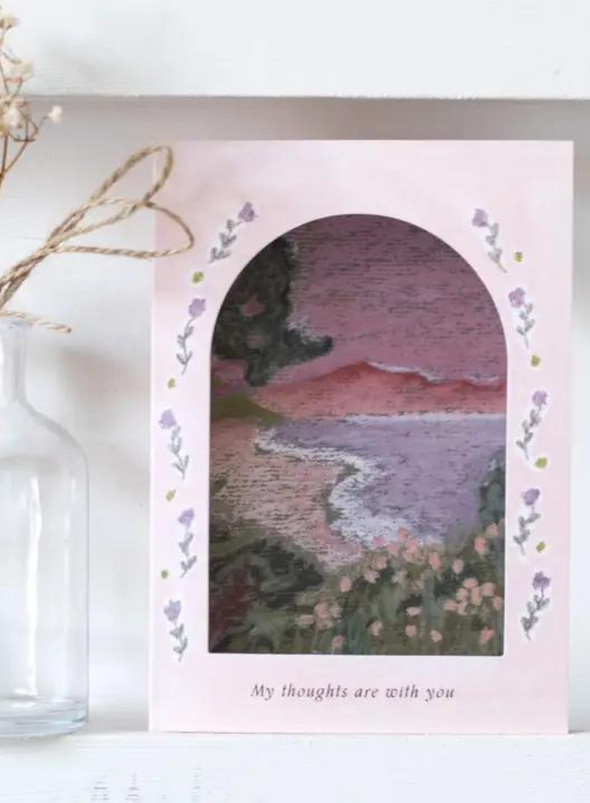 Thinking of you Sympathy Card from The Hidden Pearl Studio