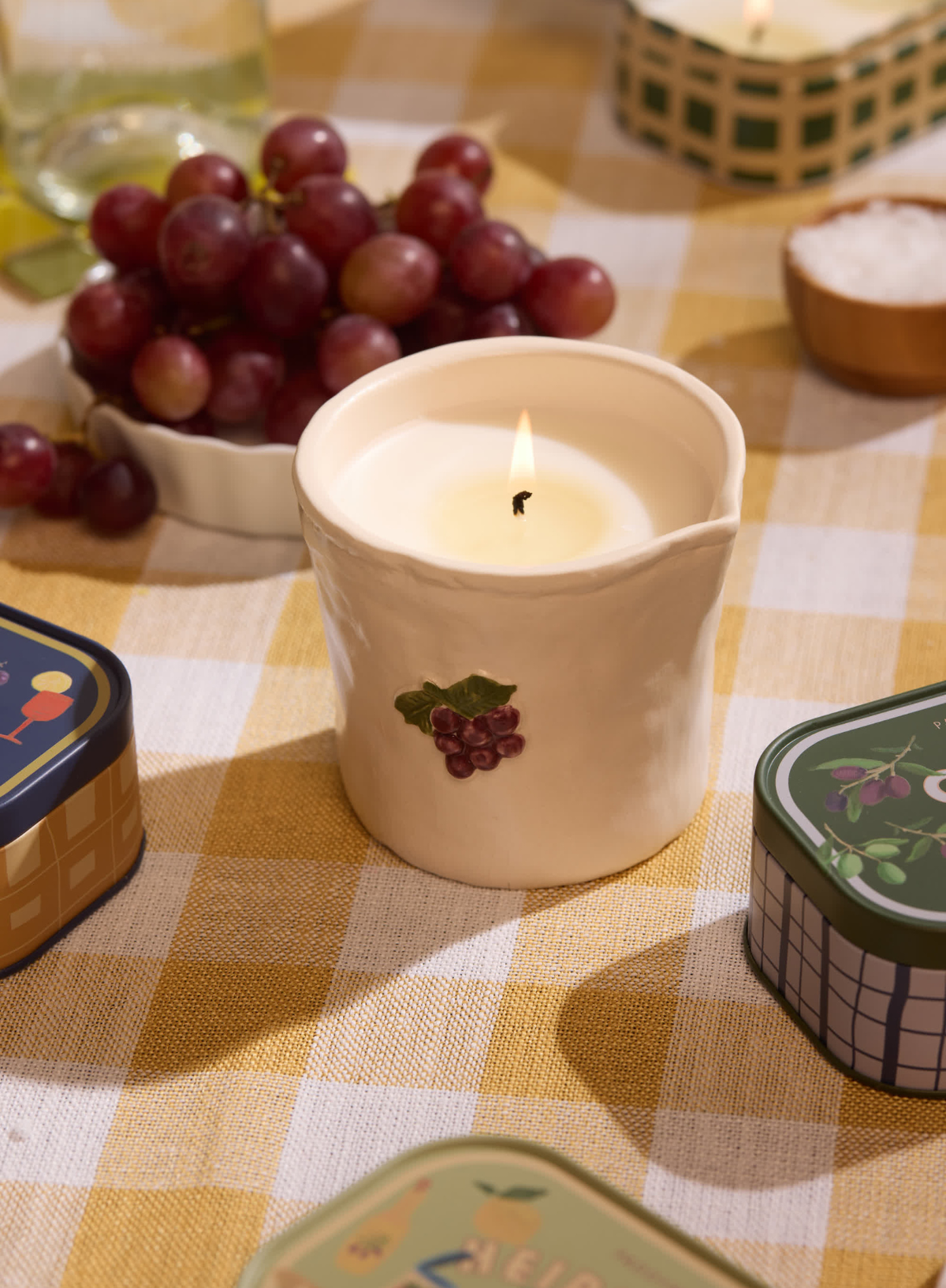 Bistro 8oz Embossed Candle - Bordeaux Grape from Paddywax