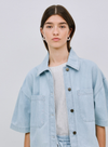 Lago Denim Shirt in Sky Blue from Yerse
