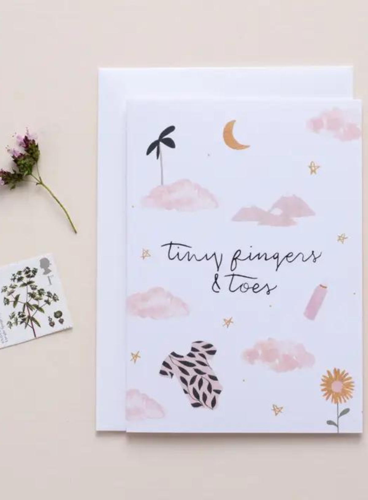 Tiny Fingers Greeting Card from The Hidden Pearl Studio