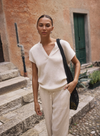 Gitte Blouse in Feather Gray from Kaffe