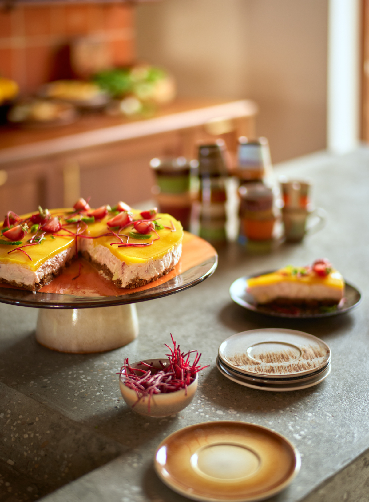 70's Ceramics Saucer in Big Sur from HK Living