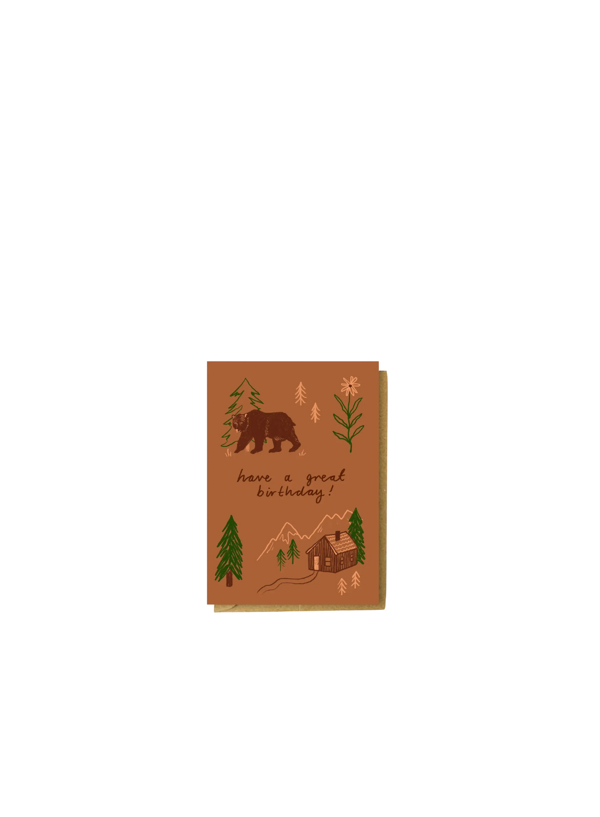 Hiking Trail Happy Birthday Card from Charis Raine Illustration