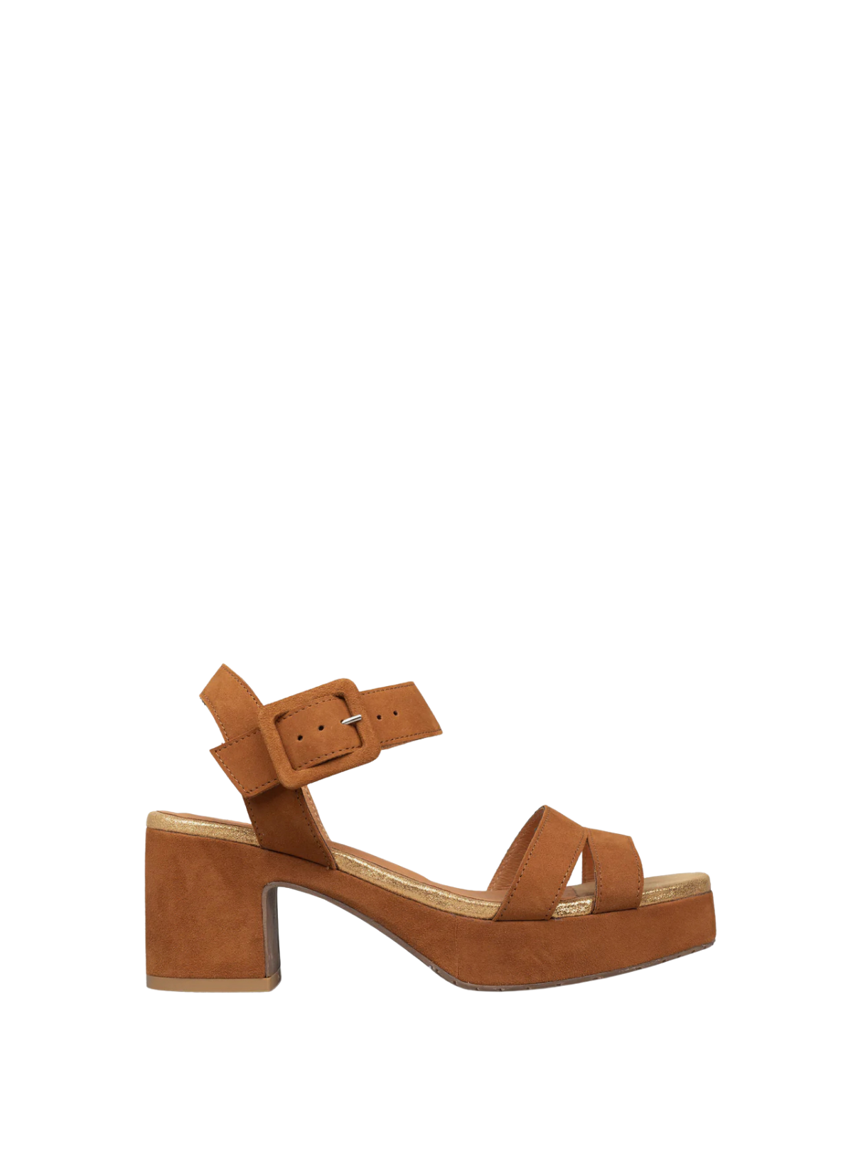 Flora Heels in Tan Suede from Esska