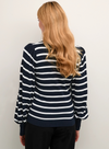 Lizzy Stripe Knit Pullover in Midnight Marine from Kaffe