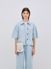 Lago Denim Shirt in Sky Blue from Yerse