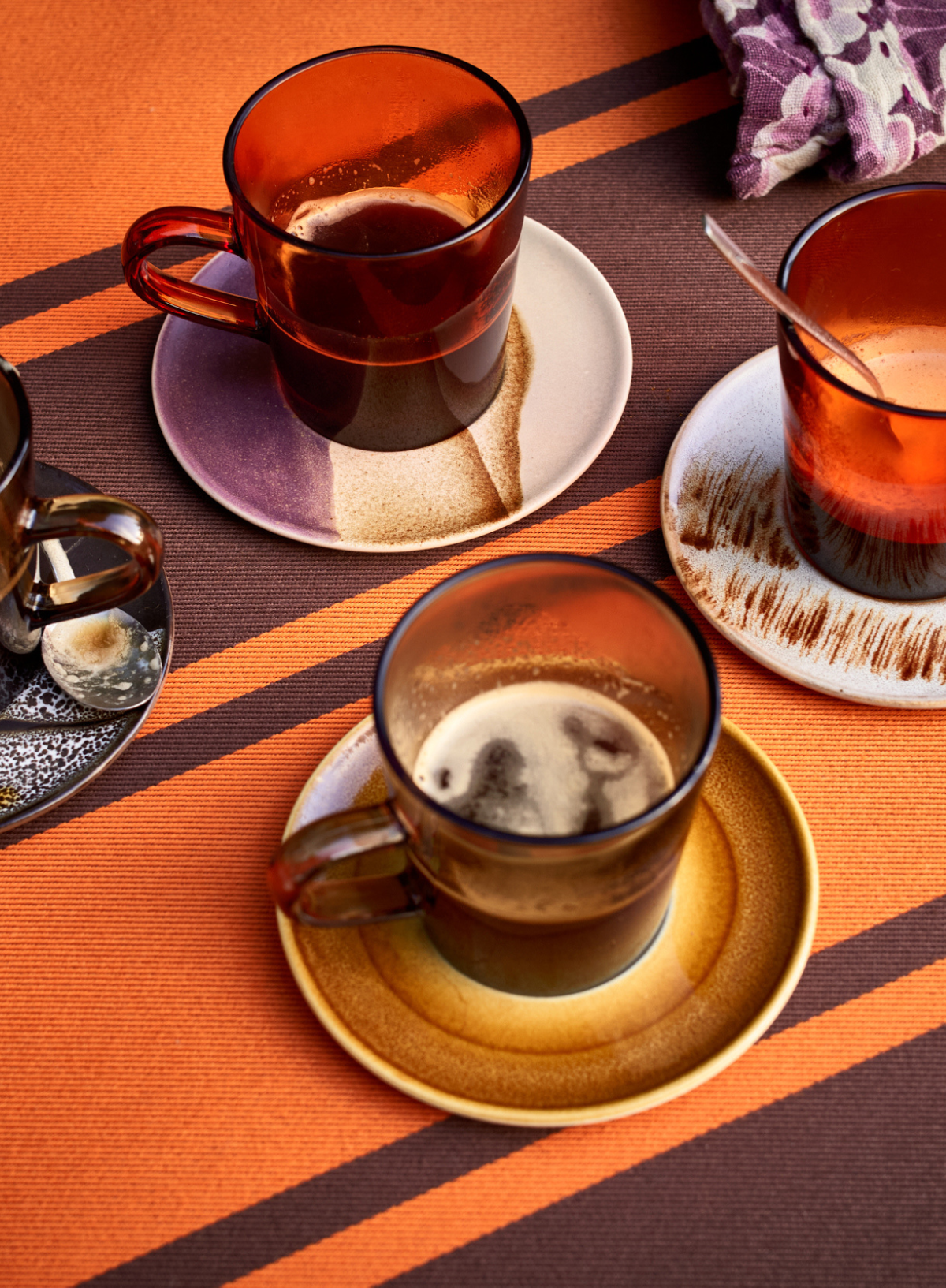 70's Ceramics Saucer in Brown from HK Living