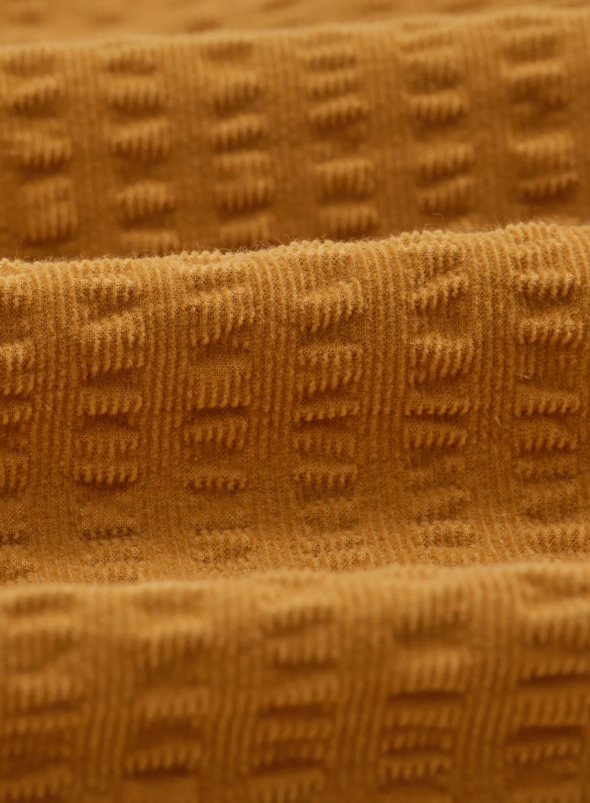 Shelly Shirt Seersucker Cord in Tan from Wax London