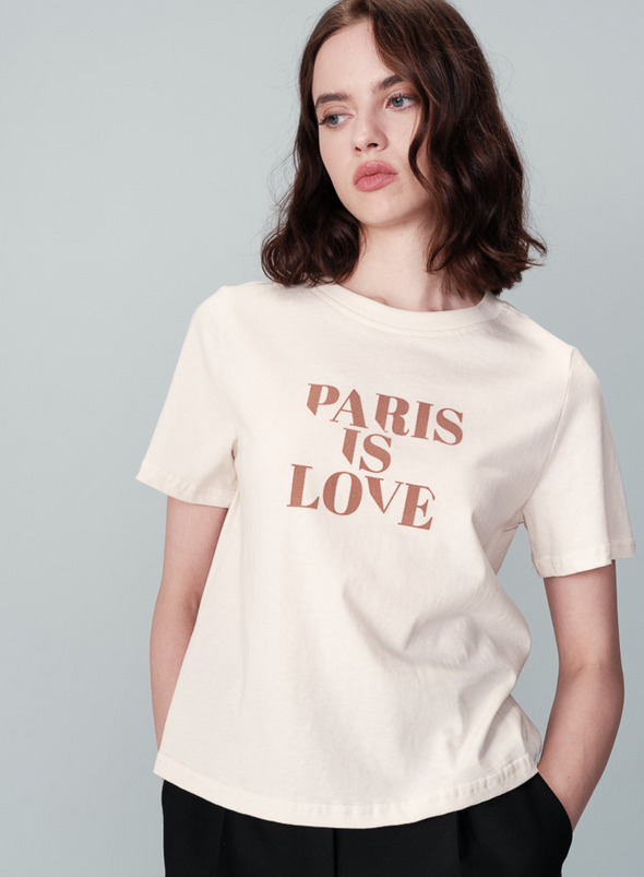 Nobuto T-Shirt in Beige from Grace & Mila