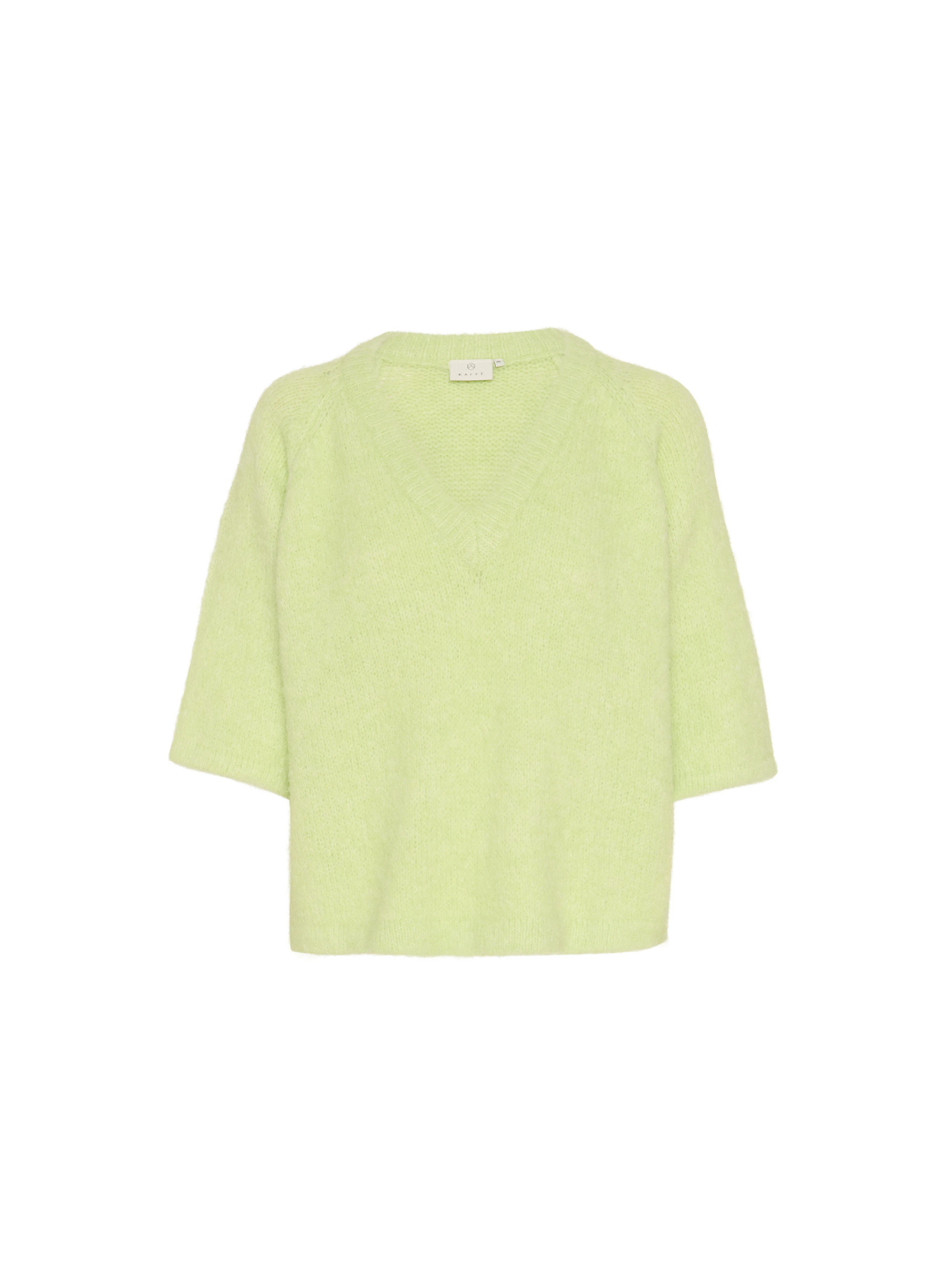 Emilie V-neck Pullover in Lettuce Green from Kaffe