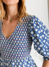 Troy Dress in Blue/White from Bonté