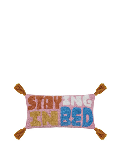Staying in Bed Lumbar w/Tassels Hook Cushion from Peking Handicraft